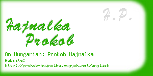 hajnalka prokob business card